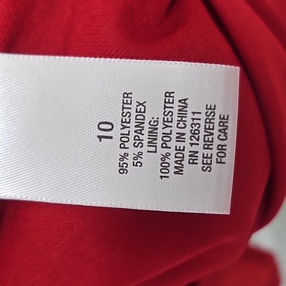 ✨️Gorgeous Dress Barn Red Hot Dress Size 10 - Picture 7 of 14